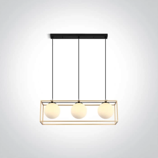 kinkiecik.pl Alla Z 63174C/BS dekoracyjna lampa wisząca E14 3x8W 100-240V ONE LIGHT