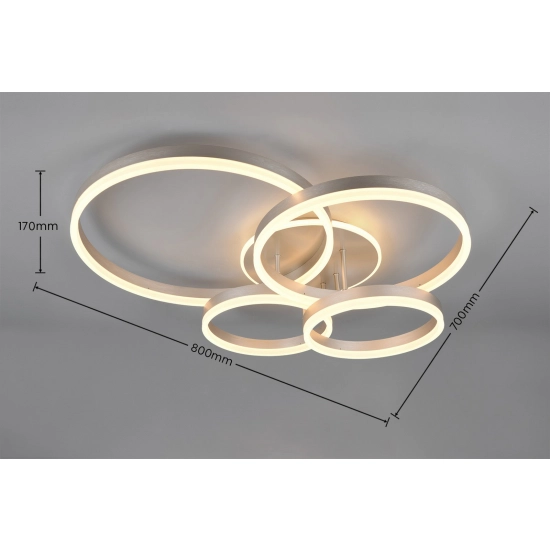 DRAKE – 632210407 incl. 1x SMD, 50W · 1x 5850lm, 2700 - 6500K TRIO