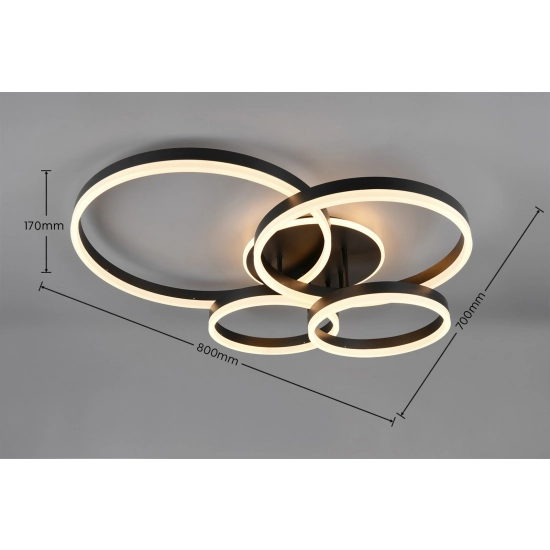 DRAKE – 632210432 incl. 1x SMD, 50W · 1x 5850lm, 2700 - 6500K TRIO