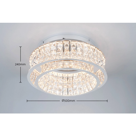 ZEVION – 634710106 incl. 1x SMD, 34W · 1x 4000lm, 2300+3000+4000K TRIO