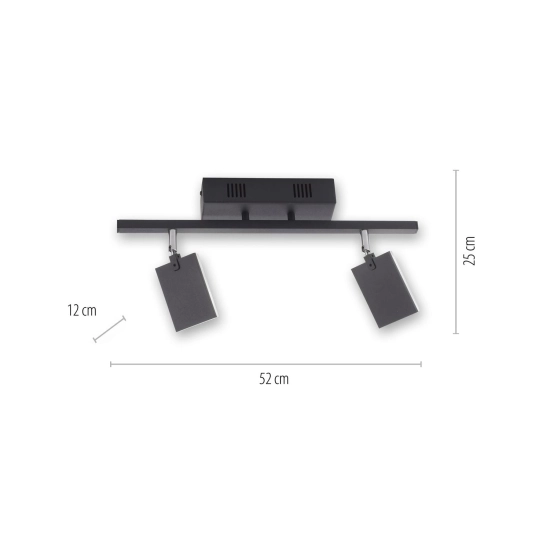 Lampa sufitowa Pure Mira Czarny 6354-18 Paul Neuhaus - zdjęcie dodatkowe 1