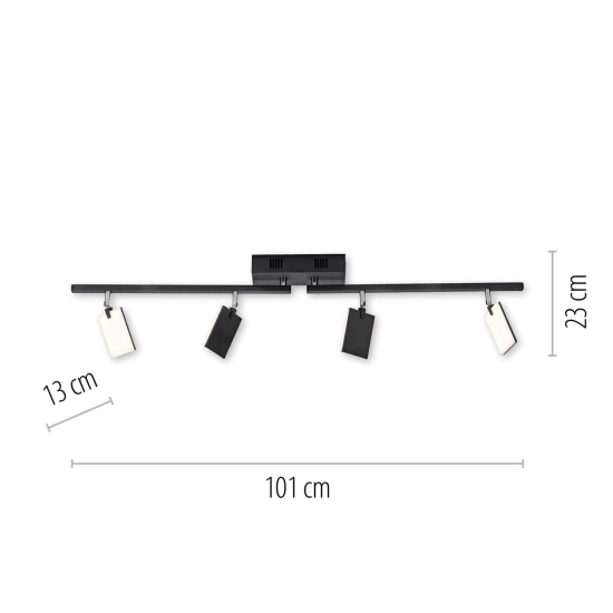 Lampa sufitowa Pure Mira Czarny 6356-18 Paul Neuhaus - zdjęcie dodatkowe 1