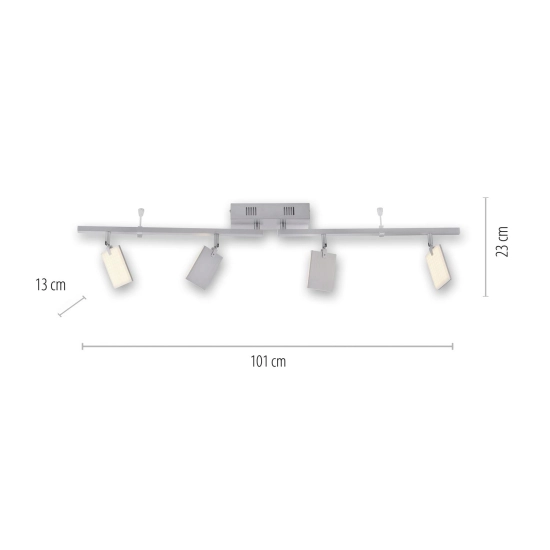 Lampa sufitowa Pure Mira Aluminium 6356-95 Paul Neuhaus - zdjęcie dodatkowe 1