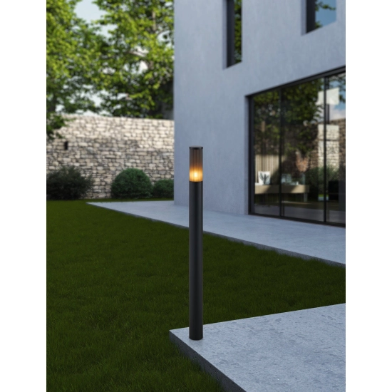 SALLE Słupek oświetleniowy E27 110 cm czarny zewnętrzna lampa stojąca 901035 EGLO