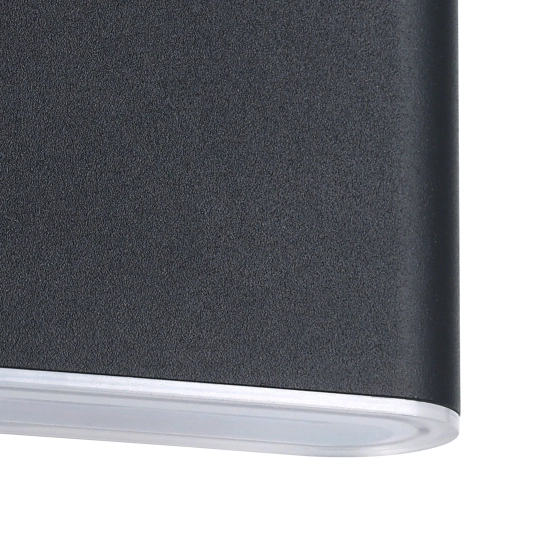 GRUTTI lampa ścienna kinkiet zewnętrzny LED antracyt IP65 11,5x9 cm 901025 EGLO