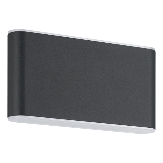 GRUTTI lampa ścienna kinkiet zewnętrzny LED antracyt IP65 17,5x9 cm 901026 EGLO