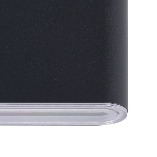 GRUTTI lampa ścienna kinkiet zewnętrzny LED antracyt IP65 17,5x9 cm 901026 EGLO