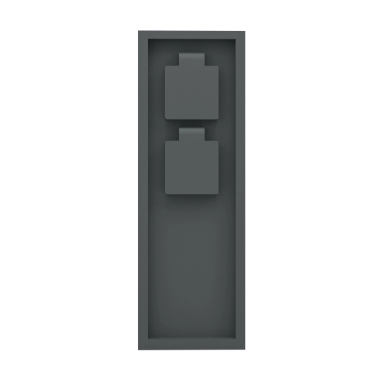 PARK 5 Słupek ogrodowy 2x gniazdo 230V antracyt IP54 901031 EGLO