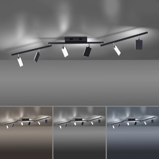 Lampa sufitowa Pure Mira Czarny 6358-18 Paul Neuhaus - zdjęcie dodatkowe 3
