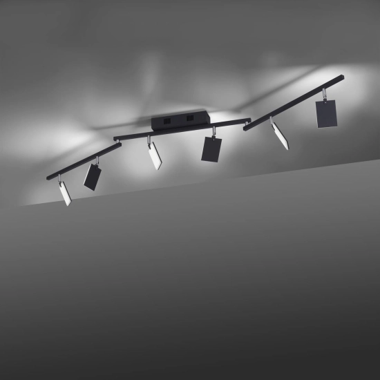 Lampa sufitowa Pure Mira Czarny 6358-18 Paul Neuhaus - zdjęcie dodatkowe 6