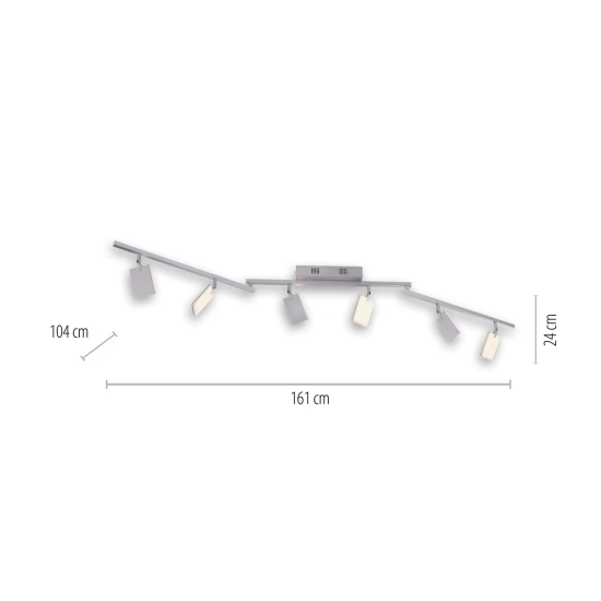 Lampa sufitowa Pure Mira Aluminium 6358-95 Paul Neuhaus - zdjęcie dodatkowe 1