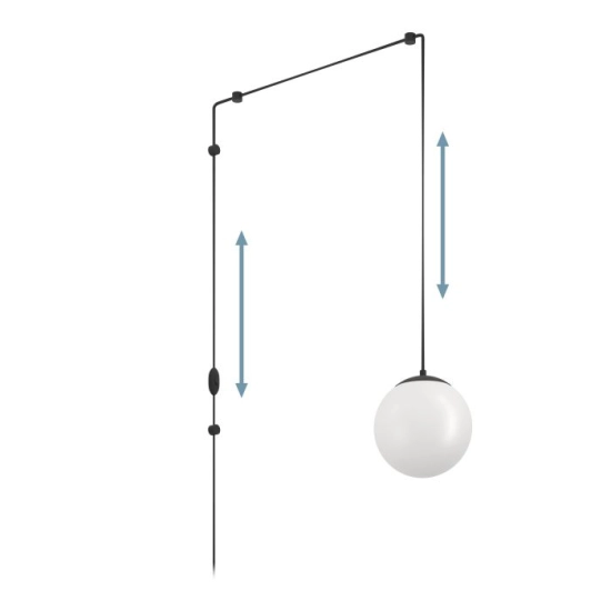 RONDO 3 Lampa wisząca z wtyczką 900977 EGLO