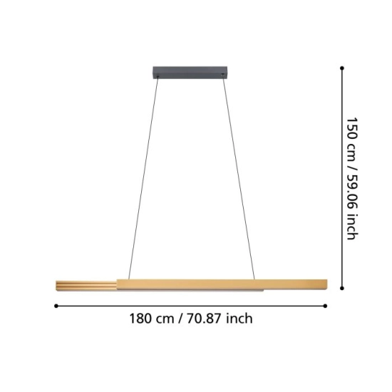 MONTEBUONO Lampa wisząca 390369 EGLO