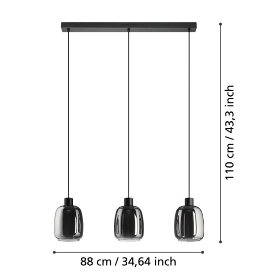 MOLOCHIO-Z Lampa wisząca 901121 EGLO