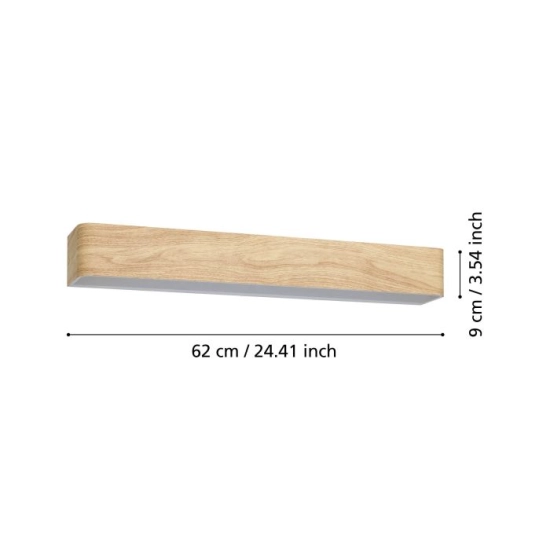 SANIA 6 lampa ścienna LED nad lustro IP44 62 cm kinkiet łazienkowy 901102 EGLO