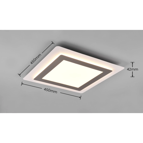 Plafon MORGAN – 641510207 incl. 1x SMD, 46W · 1x 6000lm, 2700 - 6500K TRIO