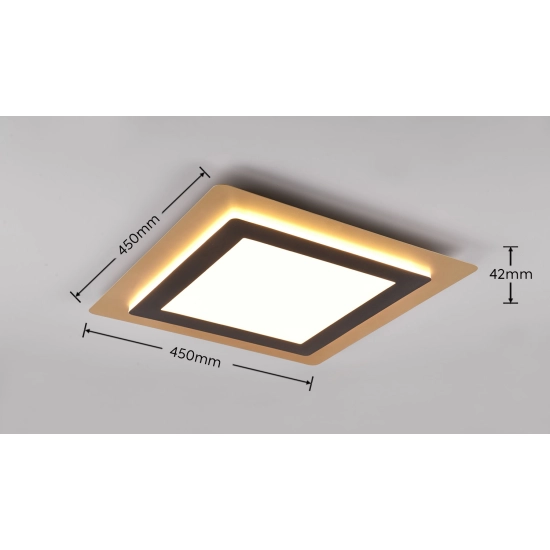 Plafon MORGAN – 641510280 incl. 1x SMD, 46W · 1x 6000lm, 2700 - 6500K TRIO