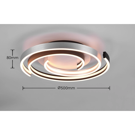 Plafon CAYA – 641910205 incl. 1x SMD, 58W · 1x 6800lm, 2300+3000+4000K TRIO