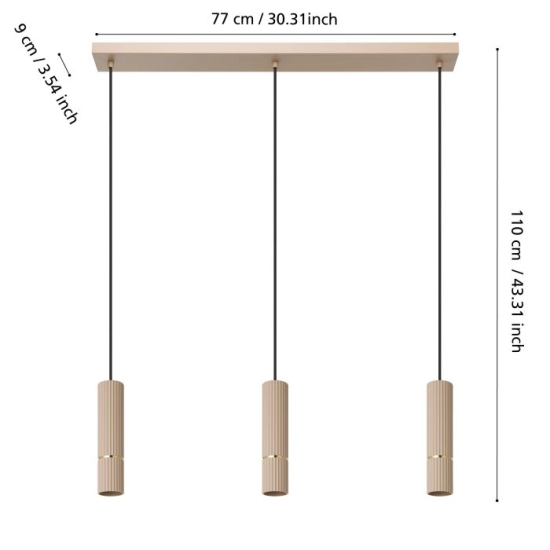 CAMINIA Lampa wisząca 901152 EGLO
