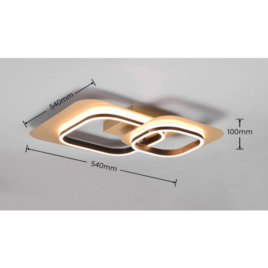 Plafon LUGO – 642910280 incl. 1x SMD, 28W · 1x 3400lm, 3000K TRIO
