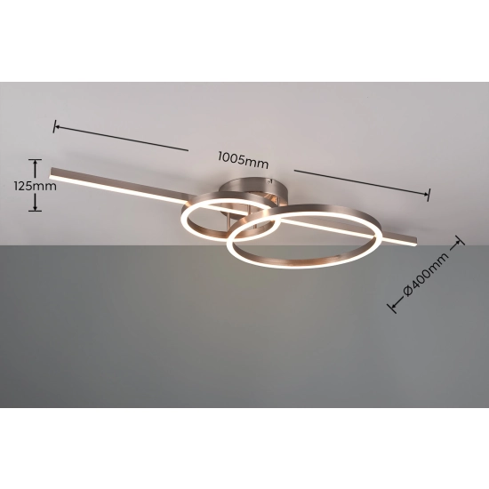 Plafon MONTILLA – 643010307 incl. 1x SMD, 54W · 1x 6300lm, 2700 - 6000K TRIO