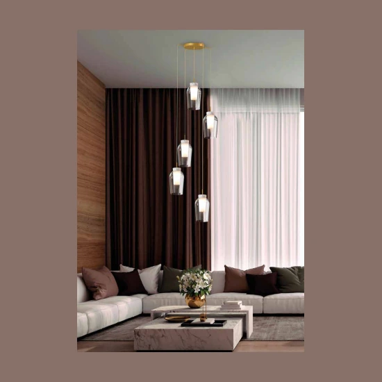Lampa wisząca Mantra Nora 8284MA - zdjęcie dodatkowe 2