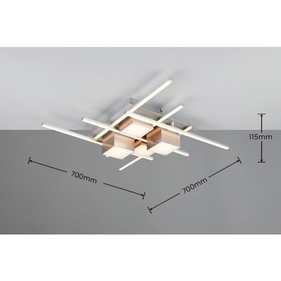 ROGER – 647810407 incl. 1x SMD, 35W · 1x 4050lm, 2700 - 6500K z pilotem TRIO