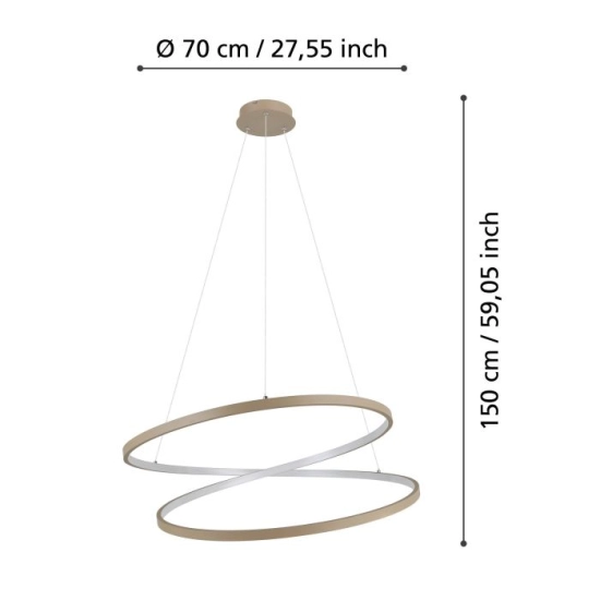 RUOTALE Lampa wisząca 901141 EGLO