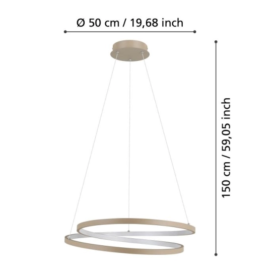 RUOTALE Lampa wisząca 901139 EGLO