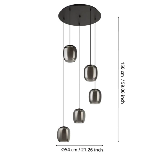 CIAMPINO Lampa wisząca 901194 EGLO