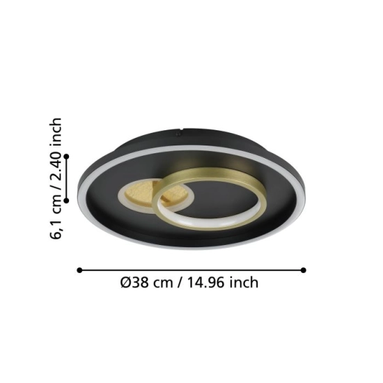 TIRIOLO lampa ścienna / sufitowa 901244 EGLO