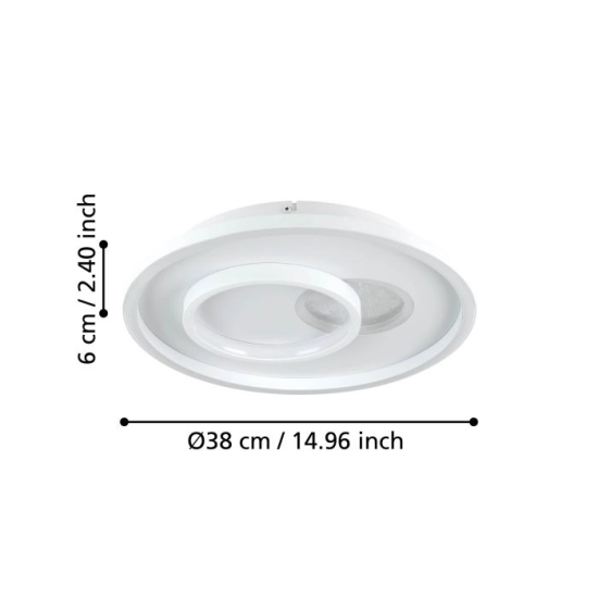 TIRIOLO lampa ścienna / sufitowa 901246 EGLO