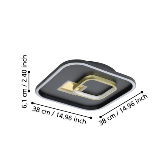TIRIOLO lampa ścienna / sufitowa 901245 EGLO