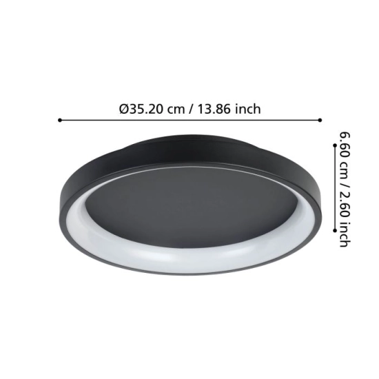 LORETELLO lampa ścienna / sufitowa 901251 EGLO
