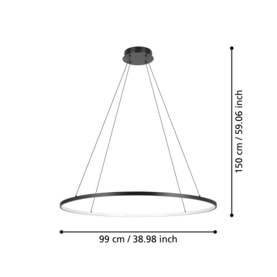 PARRUTA Lampa wisząca 901637 EGLO