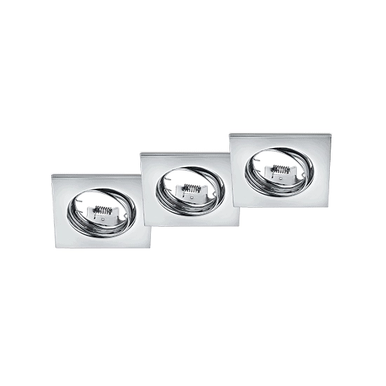 kinkiecik.pl Zestaw 3 oprawy wpuszczane JURA – 650000306 excl. 3x GU10 · max. 15W TRIO