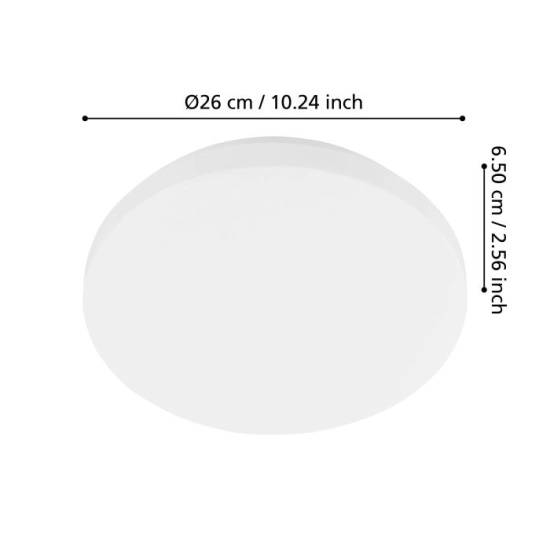 APPRODO Plafon LED 26 cm IP54 lampa ścienna / sufitowa 901524 EGLO