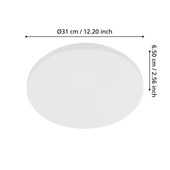 APPRODO Plafon LED 31 cm IP54 lampa ścienna / sufitowa 901525 EGLO