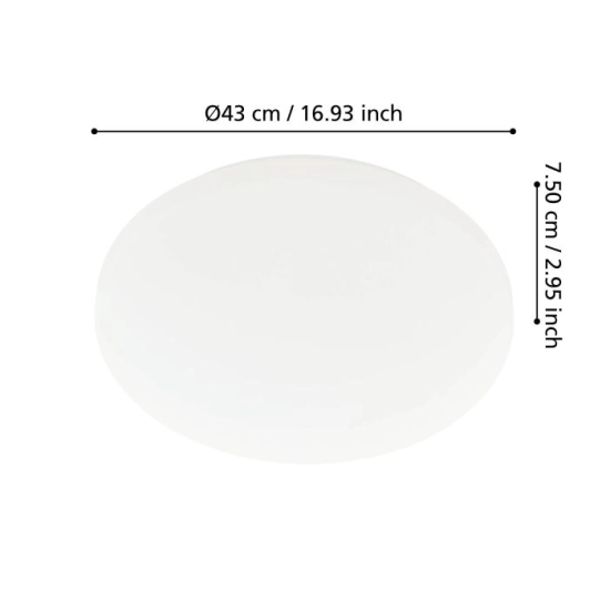 APPRODO Plafon LED 43 cm IP54 lampa ścienna / sufitowa 901526 EGLO