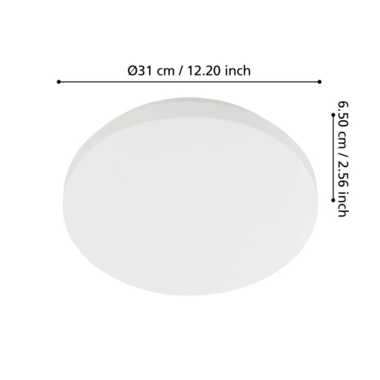 APPRODO Plafon LED 31 cm IP54 z czujnikiem ruchu lampa ścienna / sufitowa 901527 EGLO