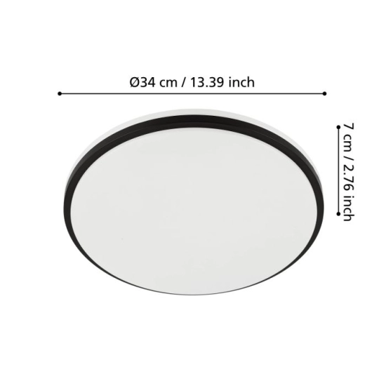 MARGIDORE lampa ścienna / sufitowa 901529 EGLO