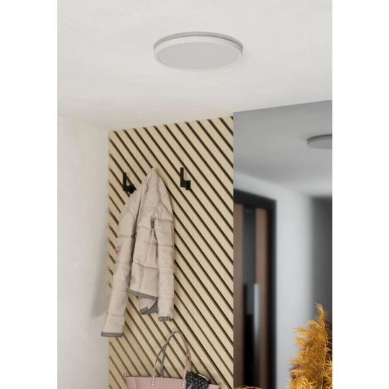 MINERARIO Plafon LED 30 cm IP54 biały okrągły lampa ścienna / sufitowa 901576 EGLO