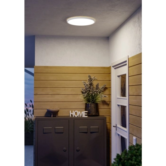 MINERARIO Plafon LED 39 cm IP54 biały okrągły lampa ścienna / sufitowa 901577 EGLO