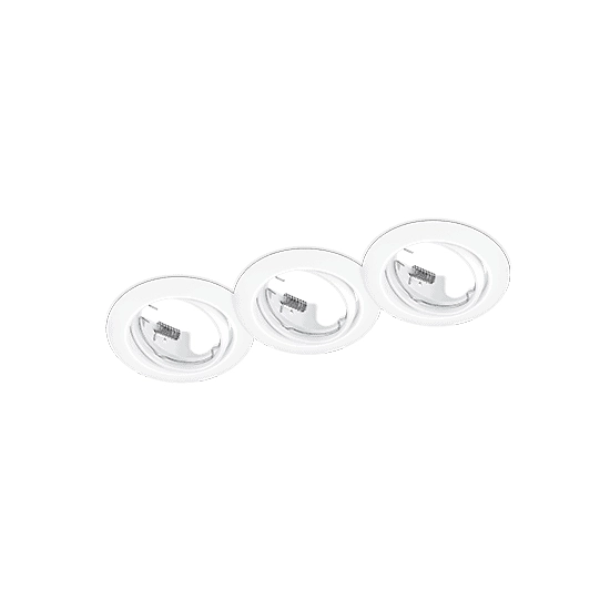 kinkiecik.pl Zestaw 3 oprawy wpuszczane JURA – 650100331 excl. 3x GU10 · max. 15W TRIO