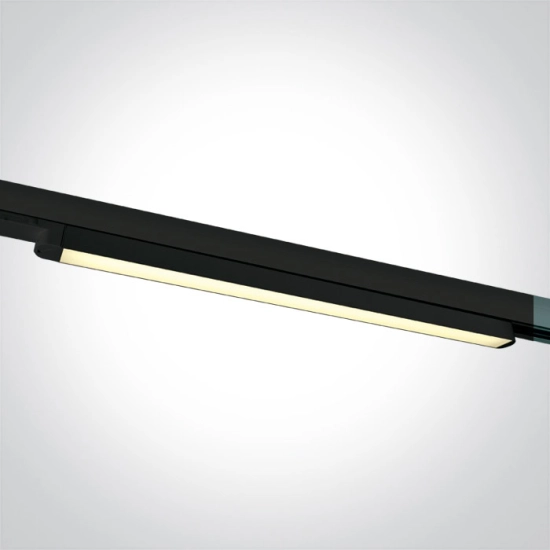 BLACK 16W CCTV LINEAR TRACK LIGHT 100-240V 65018T/B/V ONE LIGHT