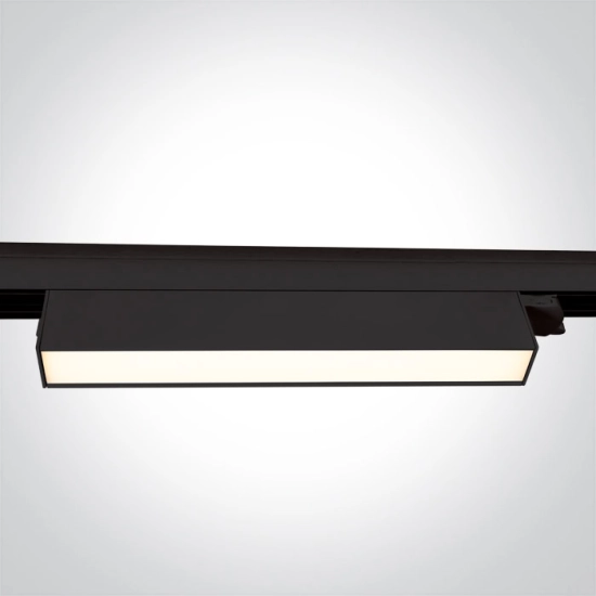 BLACK 24W CCTV LINEAR TRACK LIGHT 230V IP20 65028AT/B/V ONE LIGHT
