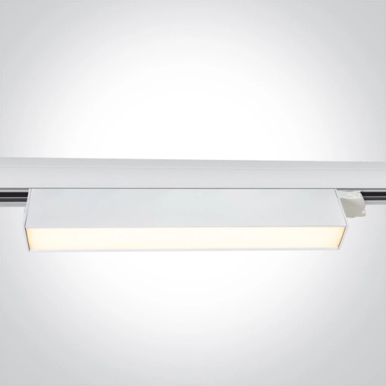 WHITE 24W CCTV LINEAR TRACK LIGHT 230V IP20 65028AT/W/V ONE LIGHT