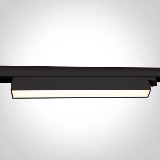 BLACK 36W CCTV LINEAR TRACK LIGHT 230V IP20 65028BT/B/V ONE LIGHT