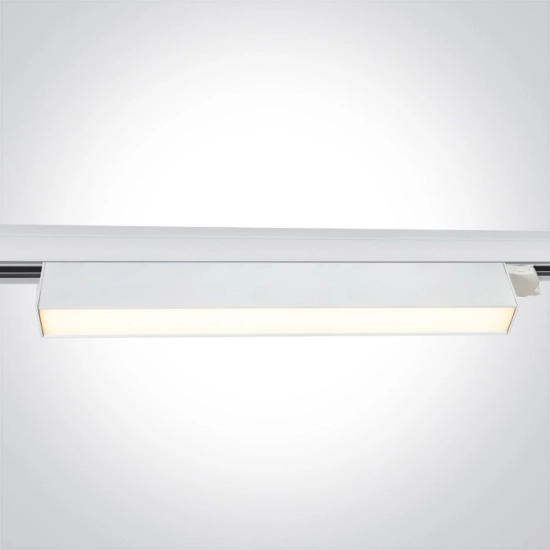 WHITE 36W CCTV LINEAR TRACK LIGHT 230V IP20 65028BT/W/V ONE LIGHT