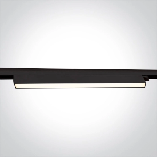 BLACK 48W CCTV LINEAR TRACK LIGHT 230V IP20 65028CT/B/V ONE LIGHT